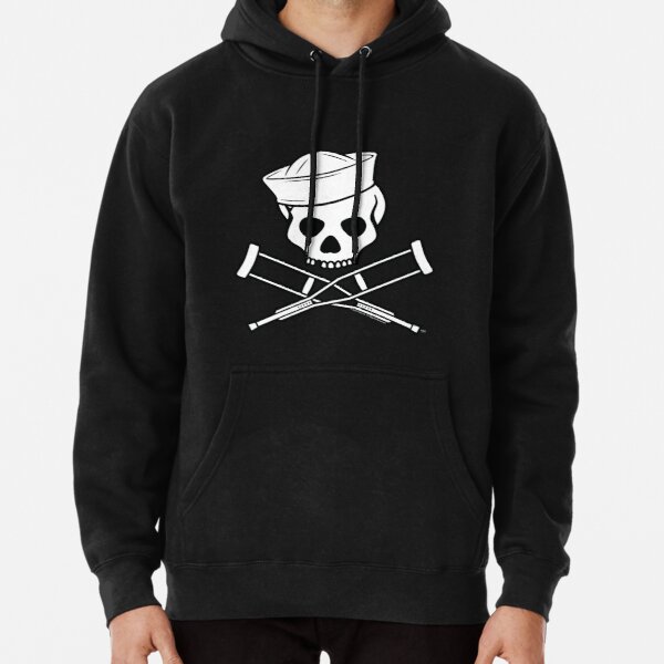 Jackass Sailor Skull & Crossbones Logo Pullover Hoodie RB1309 product Offical jackass Merch