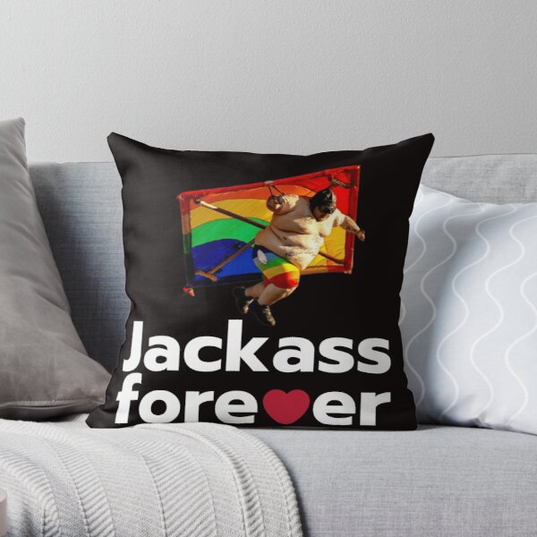 Jackass Forever Throw Pillow RB1309 product Offical jackass Merch