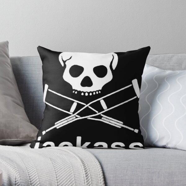 Jackass Essential Throw Pillow RB1309 product Offical jackass Merch